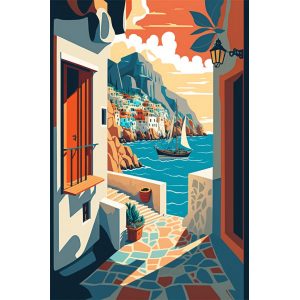 Blue Aegean - Πίνακας σε καμβά