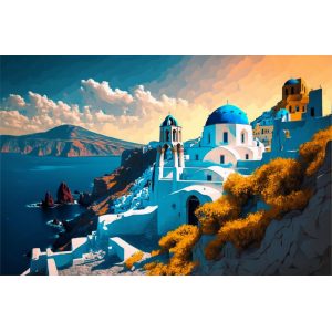 Blue dome - Πίνακας σε καμβά