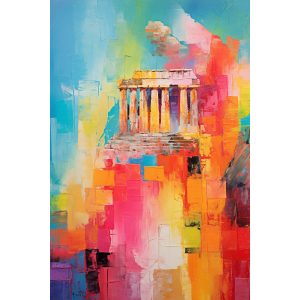 Colorful Greece - Πίνακας σε καμβά Colorful Greece - Πίνακας σε καμβά