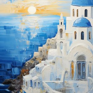 Endless blue - Πίνακας σε καμβά