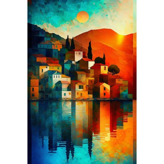 Kastelorizo island - Πίνακας σε καμβά