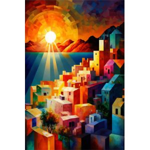 Mykonos island 3 - Πίνακας σε καμβά