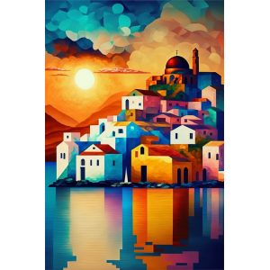 Mykonos island - Πίνακας σε καμβά