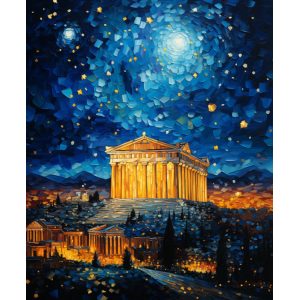 Parthenon style of Van Gogh 2 - Πίνακας σε καμβά Parthenon style of Van Gogh 2 - Πίνακας σε καμβά