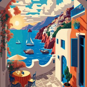 Path with view 2 - Πίνακας σε καμβά