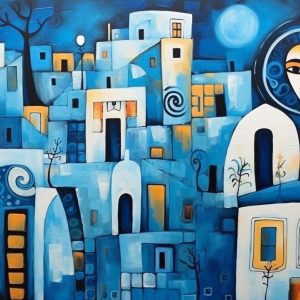 Santorini collage - Πίνακας σε καμβά Santorini collage - Πίνακας σε καμβά
