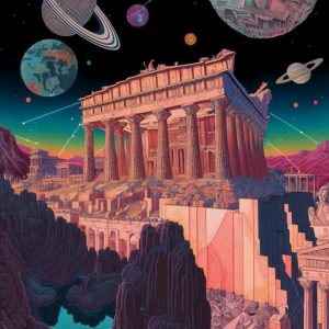 Space Hellas - Πίνακας σε καμβά Space Hellas - Πίνακας σε καμβά