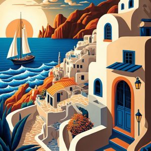 Sunset - Πίνακας σε καμβά