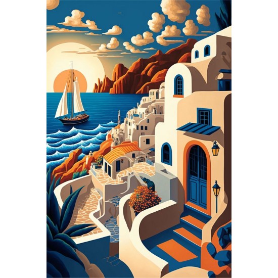 Sunset - Πίνακας σε καμβά