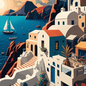 Thira - Πίνακας σε καμβά