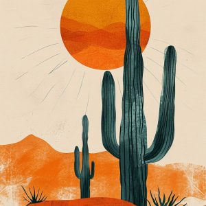 Big cactus - Πίνακας σε καμβά