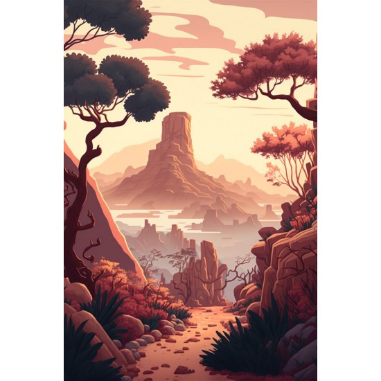 Cliffs - Πίνακας σε καμβά