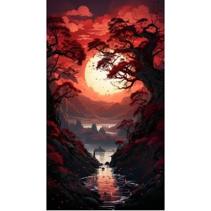 Darkness landscape - Πίνακας σε καμβά