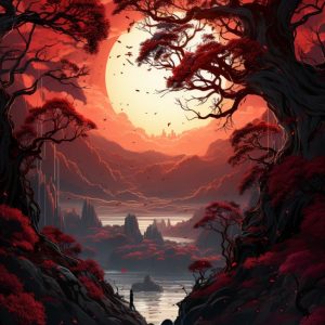 Darkness landscape - Πίνακας σε καμβά