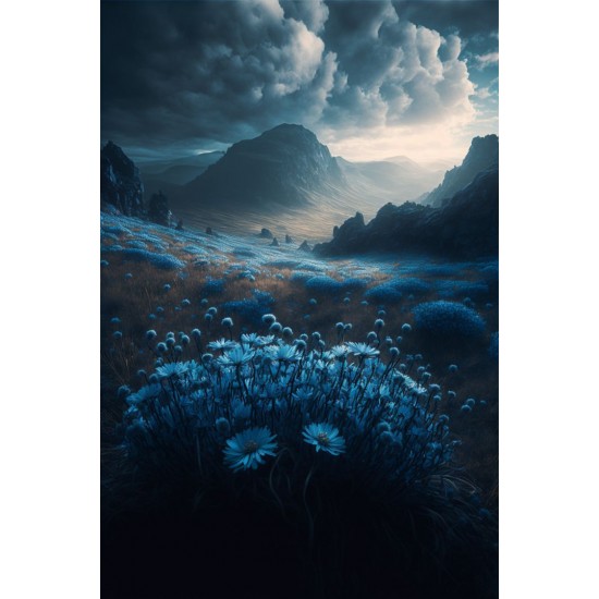 Flowers field 2 - Πίνακας σε καμβά