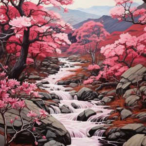 Japanese trees - Πίνακας σε καμβά