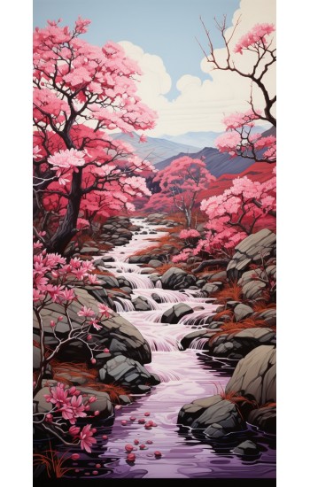 Japanese trees - Πίνακας σε καμβά