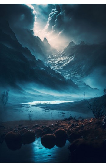 Mist landscape - Πίνακας σε καμβά