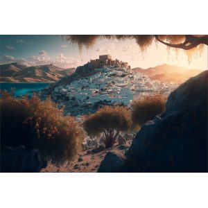 Mykonos town - Πίνακας σε καμβά