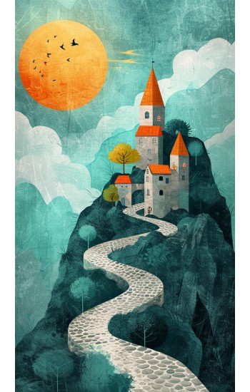 Path to the castle - Πίνακας σε καμβά