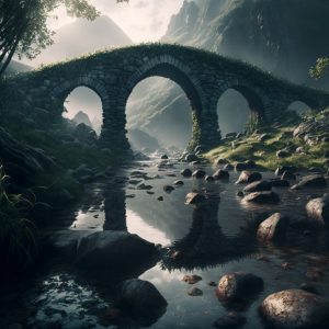 Stone bridge 2 - Πίνακας σε καμβά