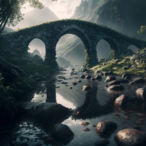 Stone bridge 2 - Πίνακας σε καμβά