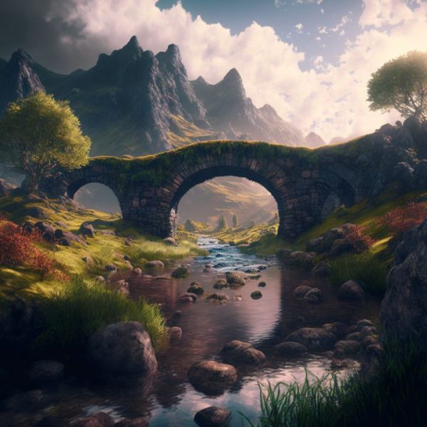 Stone bridge - Πίνακας σε καμβά