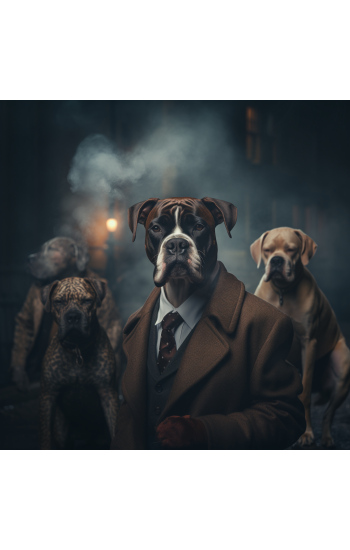 Boxer 2 - Mafia animals - Πίνακας σε καμβά
