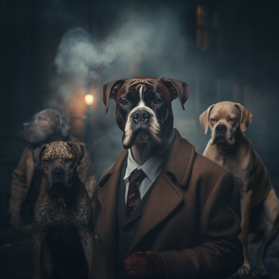 Boxer 2 - Mafia animals - Πίνακας σε καμβά Κάδρα / Καμβάδες