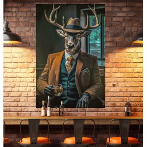 Reindeer brandy - Πίνακας σε καμβά Reindeer brandy - Πίνακας σε καμβά