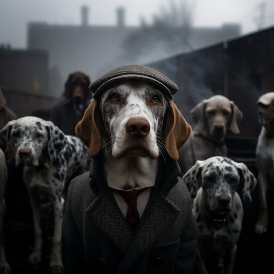 English setter 3 - Mafia animals - Πίνακας σε καμβά