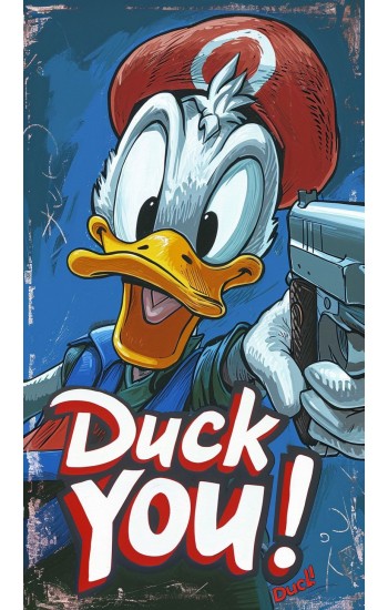 Duck you - Πίνακας σε καμβά