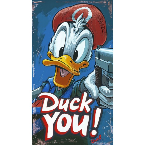 Duck you - Πίνακας σε καμβά Κάδρα / Καμβάδες