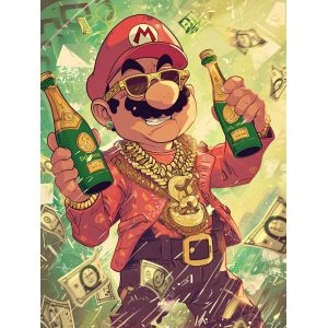Get rich - Πίνακας σε καμβά