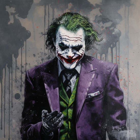 Joker face - Πίνακας σε καμβά Κάδρα / Καμβάδες