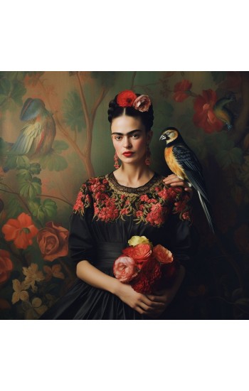 Vintage Frida - Πίνακας σε καμβά