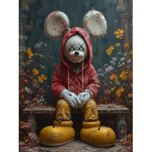 Yellow boots - Πίνακας σε καμβά