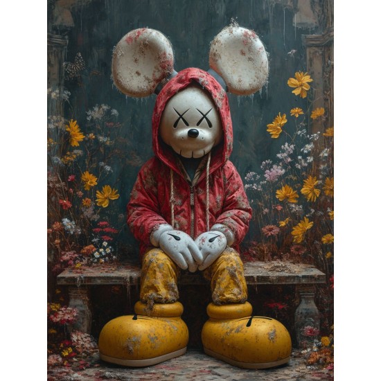 Yellow boots - Πίνακας σε καμβά