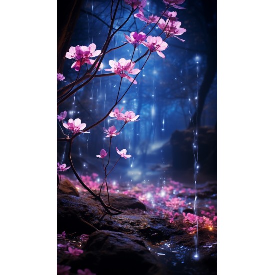 Beautiful trees in a forest - Πίνακας σε καμβά