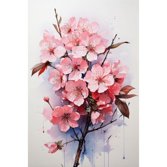 Blossom cherry 3 - Πίνακας σε καμβά Κάδρα / Καμβάδες