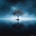 Blue lake - Πίνακας σε καμβά