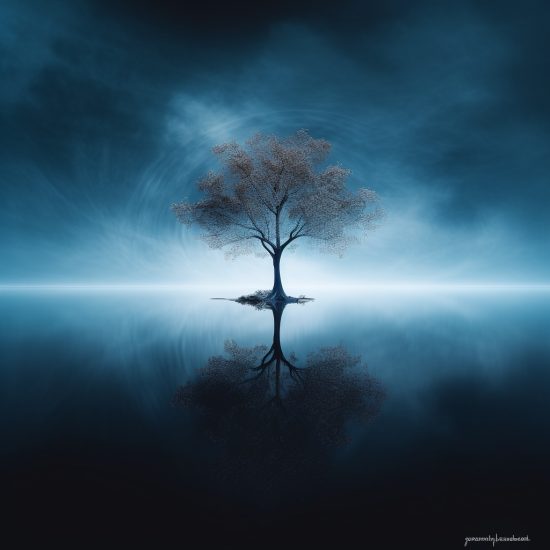 Blue lake - Πίνακας σε καμβά