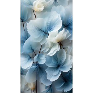 Blue pale leaf - Πίνακας σε καμβά