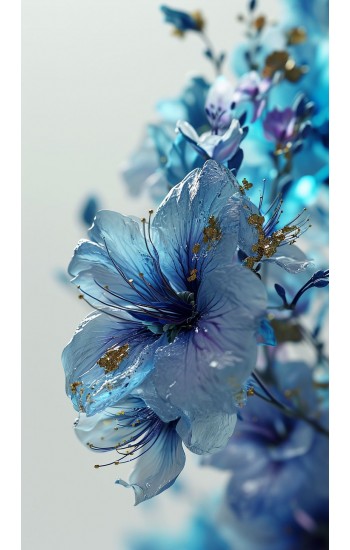 Blue petals - Πίνακας σε καμβά