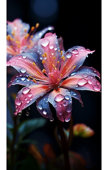 Dewdrops flower 1 - Πίνακας σε καμβά