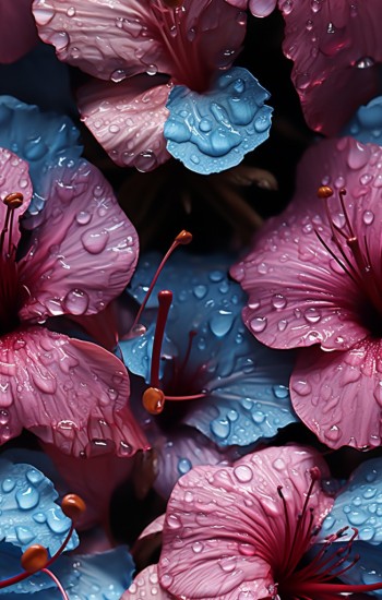 Dewdrops flower 4 - Πίνακας σε καμβά