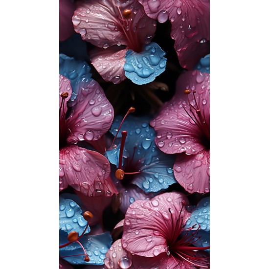 Dewdrops flower 4 - Πίνακας σε καμβά Κάδρα / Καμβάδες