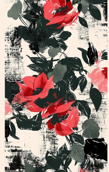 Floral pattern - Πίνακας σε καμβά