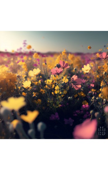 Flower field - Πίνακας σε καμβά