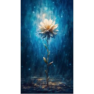 Flower in the rain - Πίνακας σε καμβά
